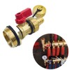 SEIWEI Brass Underfloor Heating Manifold Connection Valves Container Male 3/4"