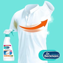 Dr. Beckmann, Quitamanchas Desodorante y Sudor, Previene las Manchas Amarillas, Elimina Malos Olores, Ropa Blanca y de Color, Calidad Alemana, 500 ml