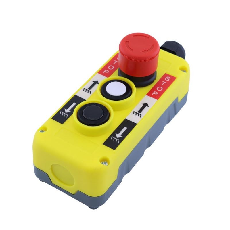 aikoolwer COB281T Waterproof Industrial Push Button Control Switch Emergency Stop