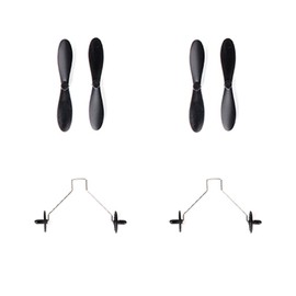 HAWK'S WORK Propellers & Wheels for RC Airplane Z50 (2 Pairs)