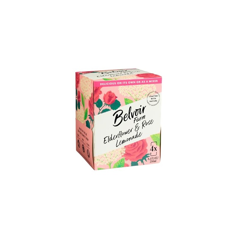 Belvoir Farm Elderflower & Rose Sparkling Lemonade | Delicious On