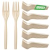 Compostable Forks 150 Count Disposable Forks Cutlery Heavy-Duty Utensils for