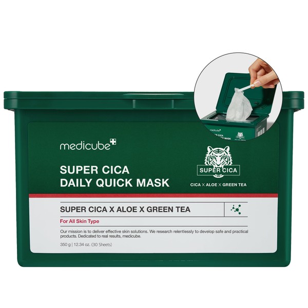 medicube medicube Super Cica Daily Quick Facial Masks (30 Sheets)