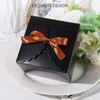 VGOODALL 10PCS Gift Candy Boxes, Black Treat Box with Ribbon