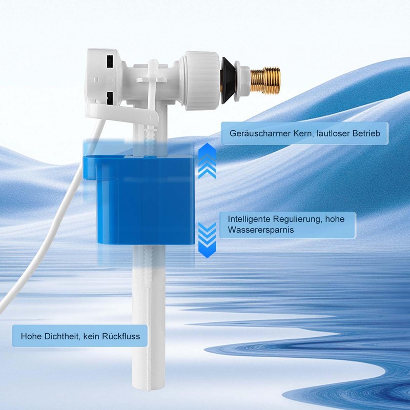 TINGTING Universal Cistern Filling Valve G3/8 Inch and G1/2 Inch