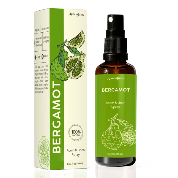 Bergamot Room, Linen & Pillow Spray by Aromafume | 100ml/3.38