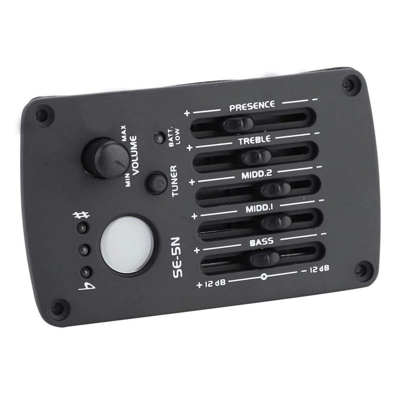 5 Band EQ Pre-Amp Equalizer Pickup Acoustic Guitar Preamplifier Tuner