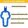 COLYUPO Valve Core Remover Tool with 2Pcs Bike Wheel Conversion