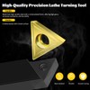 Metal Lathe Cutting Tools,5pcs 3/8'' Shank Carbide Metal Cutting Tool