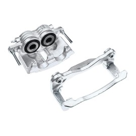 Brake Caliper Dual Piston with Bracket Rear Left for Chevy for Silverado 1500 4.3L/4.8L/5.3L 2002-2005 & 6.0L 2003-2005,for GMC for Sierra 1500 4.3L/4.8L/5.3L/6.0L 2002-2005