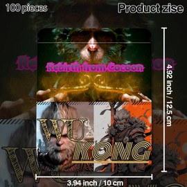 JKIOO 100 Pcs With Design Patterns Kraft paper Bags Packaging Bags3.94x4.92In,Resealable Bags Foil Pouch Bags for Food Storage and Tea,Coffee Bean,Snack Candy for Small Business (JK8011)