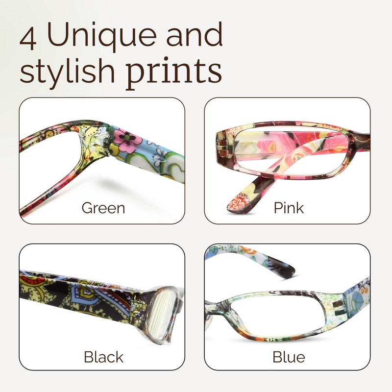 Gaoye 2.5 Readers for Women, Blue Light Blocking Reading Glasses,