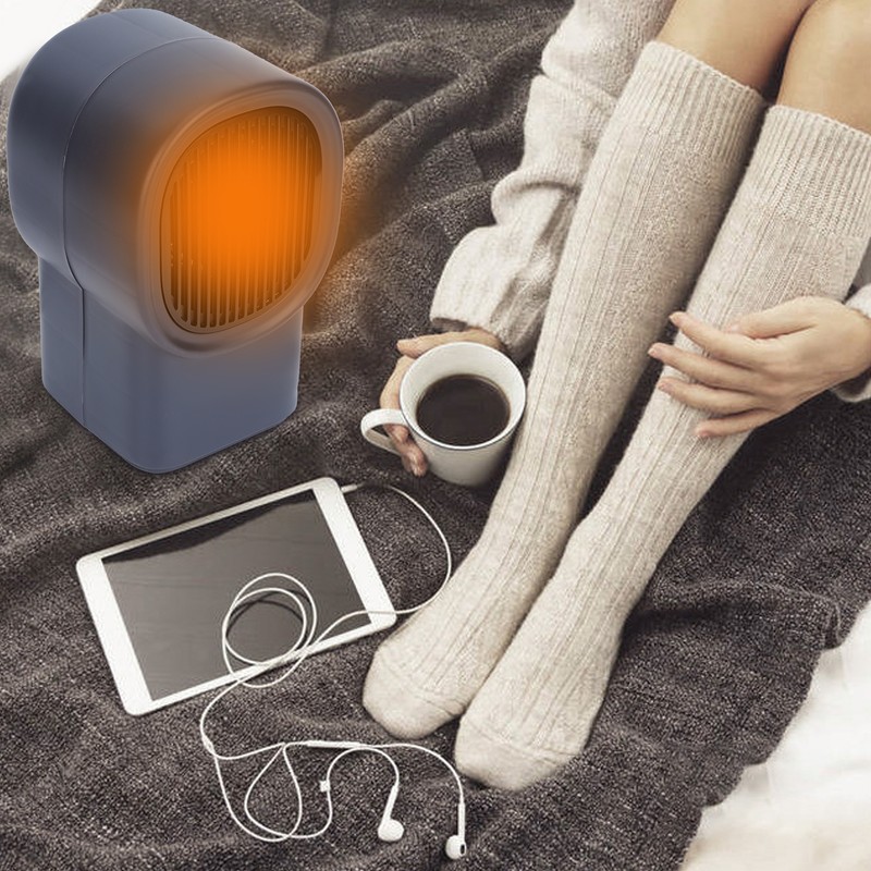 500W Mini Portable Desktop Electric Fan Heater Warm Air Blower