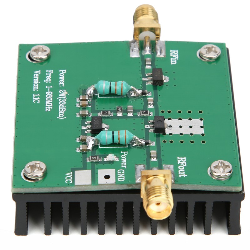 12V DC RF Power Wideband Amplifier Amplification Module 1-930MHz Working