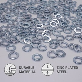 (Pack of 150) DIN 127 Spring Washers M10 Metal Washers Split Spring Lock Washer (150, M10)