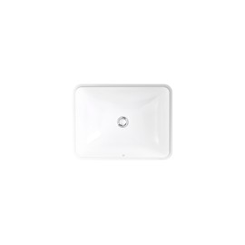 KOHLER KOHLER 20000-0 Caxton Rectangle Undermount Bathroom Sink with Overflow Drain, 20-1/4" W x 15-11/16" D, White