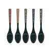 Taiwa Spoon, Plastic, Aizu Lacquer, Black, Set of 5, 5