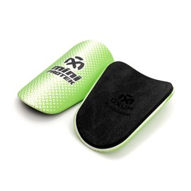 Oxum Sport - Mini Football Shin Pads for Children and Adults - Size M 10 x 6 cm Green