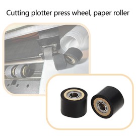 Be In Your Mind Pack of 4 Pressure Rollers, 4 x 10 x 14 mm, Plotter Cutter Roller, Paper Feed Roller, Compatible with Mimaki CG Series Cutting Plotter CG-61 CG130FX CG160FX CG60CR JV160XP