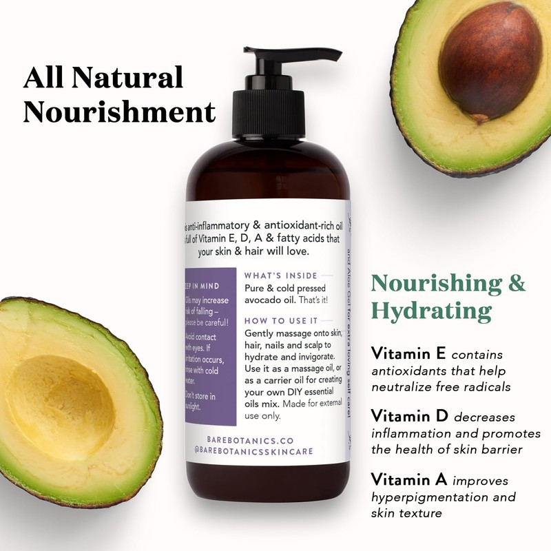 BARE BOTANICS Bare Botanics Pure Avocado Body Oil + Magnesium