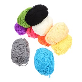 jojofuny 10pcs Colored Cotton Yarn Skeins for Knitting and Crocheting Soft Cotton for Scarves Hats and Crafts for Beginners and Hobbyists