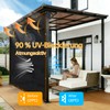 BCBIG Rectangular Sun Shade Sail for Balcony, Shade Net Greenhouse