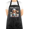 VAMSII Highland Cow Baking Gift Baking Mooo-d Apron With Pockets