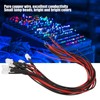 50Pcs Diode Wired Light Emitting Round Head High Brightness In
