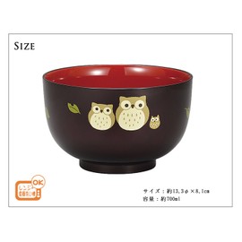 Poni Characters Industrial 丼 Parent-child Owl Bowl 溜 700ml