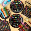 96 Pcs Teacher Appreciation Party Supplies for 24 Guests Employee