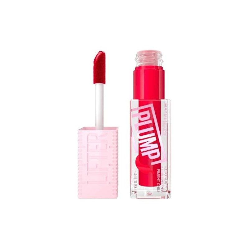 Maybelline Lifter Plump Brillo Labial Voluminizador, Maquillaje para Labios con