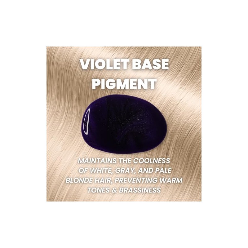 Pure Blends Hydrating Color Depositing Shampoo, Violet, White, Gray and
