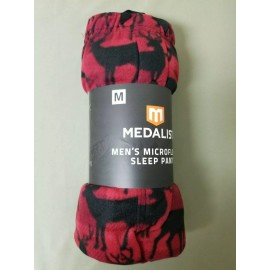 Medalist New Mens Medalist Micro Fleece Sleep Lounge Pant.   Deer Print.