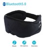INF Sleep Mask with Built-in Wireless Headphones, Bluetooth 5.0, Black,