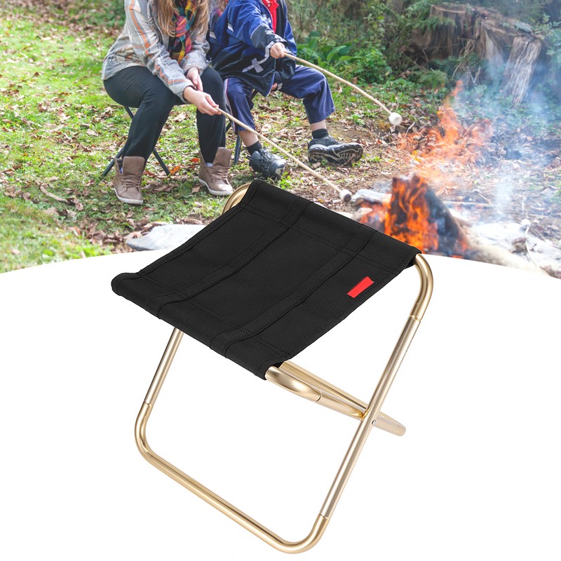 Folding Camp Stool Aluminum Alloy Portable Foldable Chair Seat for