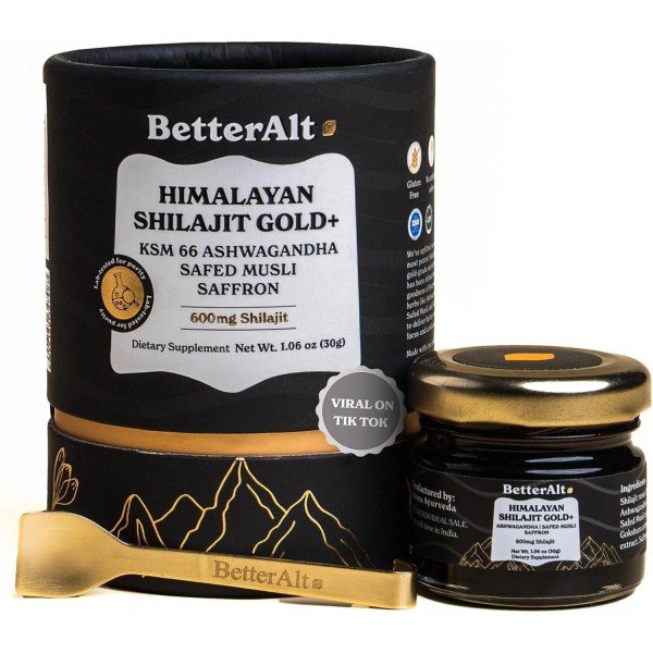 Better Alt Pure Himalayan Shilajit Gold+(30gm)Rec