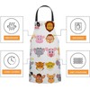 BGBDEIA Leopard Print Pattern Apron for Women Men, Adjustable Apron