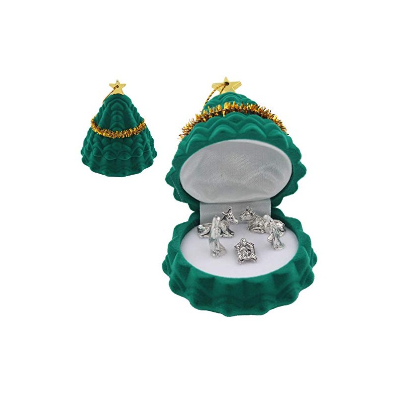 CBC Distributors Christmas Decoration - Mini Metal Figures in Tree