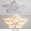 JAYMP 25.6" Flower Shaped Ceiling Light Dimmable Modern Ceiling Lamp