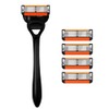 ADULAHI Men’s Cartridge Razors with 4 Replacement Cartridges,Pivoting Head, 6