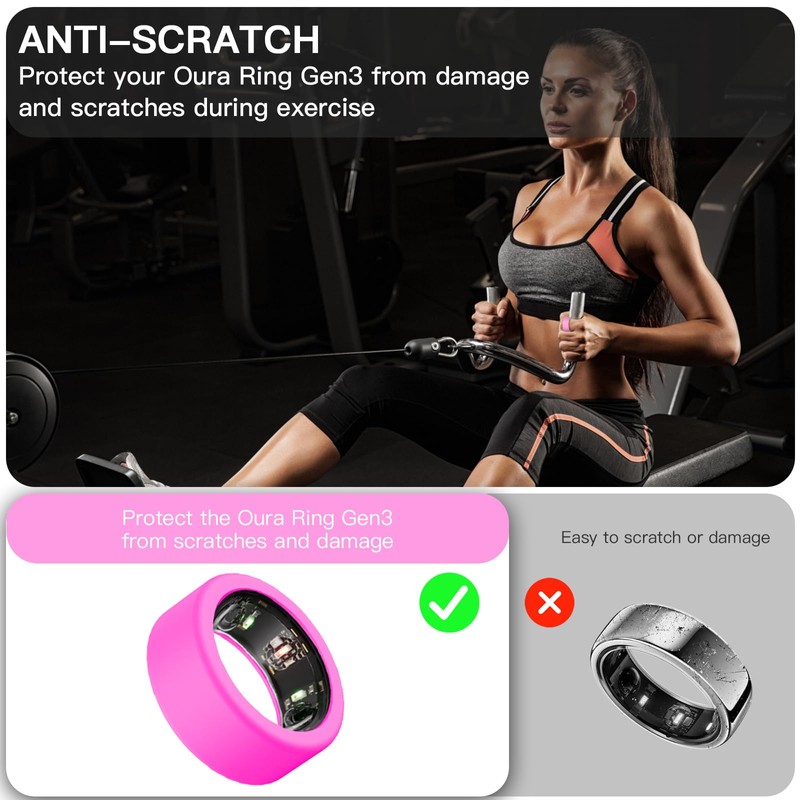 Silicone Ring Case for Oura Ring Gen3, Protective Cover -