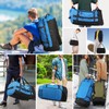 Vomgomfom 86L Collapsible Wheeled Luggage With Removable Backpack Straps,Waterproof Rolling
