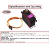 HUAZIZ 2 Pieces Servo Motors Torque Digital Servo Motor High
