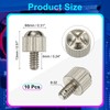 sourcing map 10 Pcs Computer Case Thumb Screws, 6-32x6 Thread