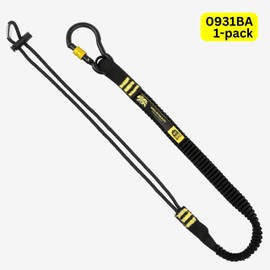 BearTOOLS ANSI-Approved Tool Lanyard with Spring Screw Lock Carabiner - 3Ft Heavy-Duty, Max load 17lbs - Premium Nylon Tether - Adjustable Loop - Prevent Falling Objects - Shock Absorbing Lanyard