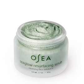 OSEA Sea Glow Reforming Face Cleanser and Scrub 1.7 oz - 2-in1- Facial Exfoliator for All Skin Types Clean Beauty Vegan Skincare / OSEA 씨글로우 리포싱 페이스 클렌저 및 스크럽 1.7온스 - 2-in1- 모든 피부 타입 페이셜 각질 제거제 클린 뷰티 비건 스킨케어