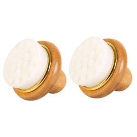 STOBAZA 2pcs Wooden Shower Scrubber Bath Brush Body Wash Brush Exfoliating Back Scrubber