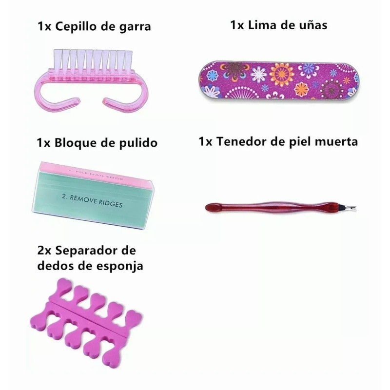 DFG BEAUTY Set Uñas Lámpara Uv Led Taladro Drill Y