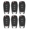 HEYEZQTY Flip 4 Button TPU Key Fob Cover Shell for
