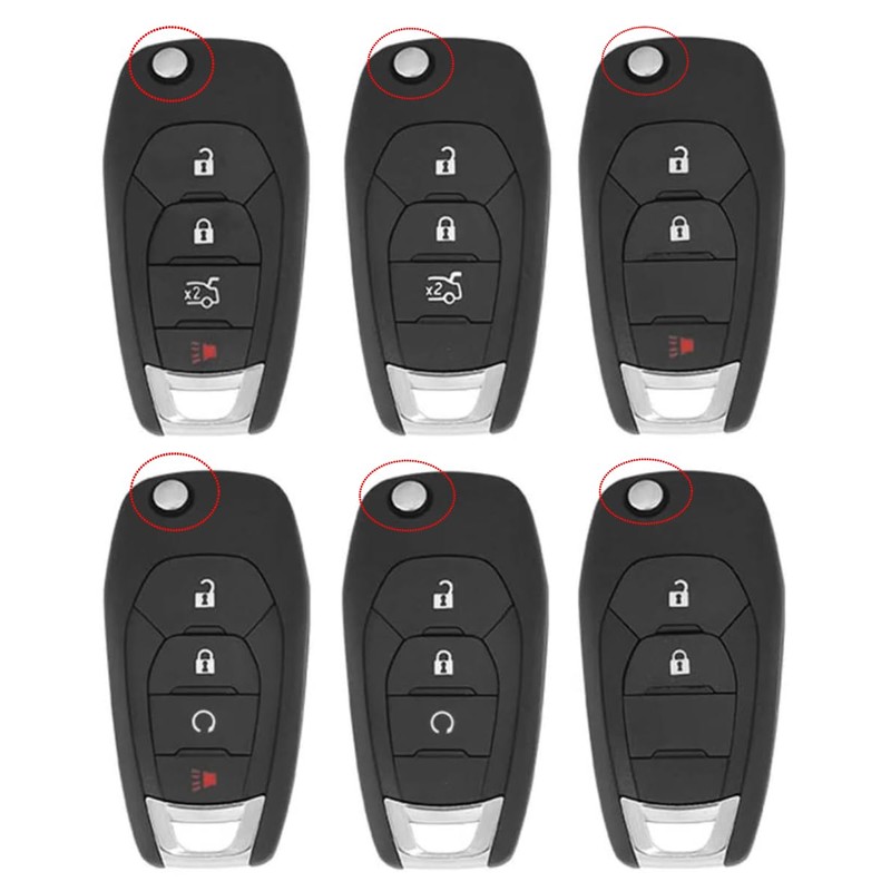 HEYEZQTY Flip 4 Button TPU Key Fob Cover Shell for